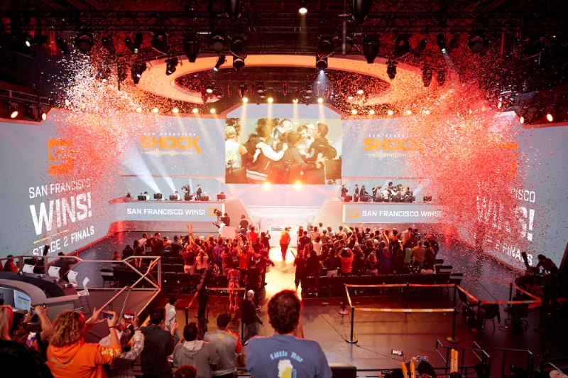 2019 오버워치리그서 우승을 차지한 샌프란시스코 쇼크(사진=블리자드엔터테인먼트 제공).