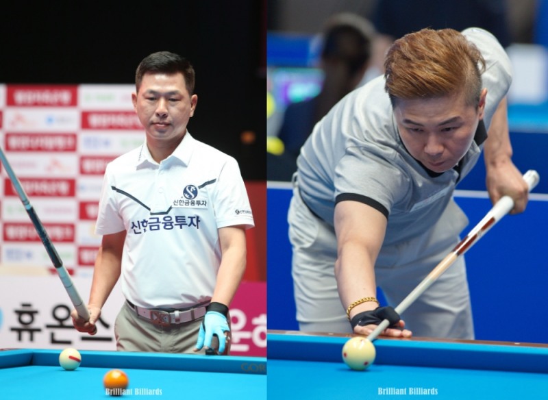 마민캄(왼쪽). 김현우(사진=브릴리언트 빌리아드)