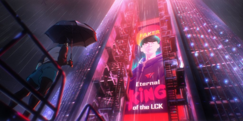 28일 공개된 2021 리그 오브 레전드 월드 챔피언십 티저 영상 스틸컷(사진=LoL e스포츠 공식 SNS 발췌).
