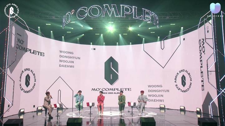 사진: AB6IX (에이비식스) 컴백 쇼케이스 생방송 장면_유니버스 제공