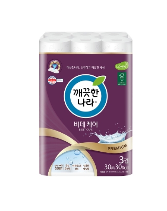 깨끗한나라, 비데 전용 화장지 ‘깨끗한나라 비데케어’ 출시