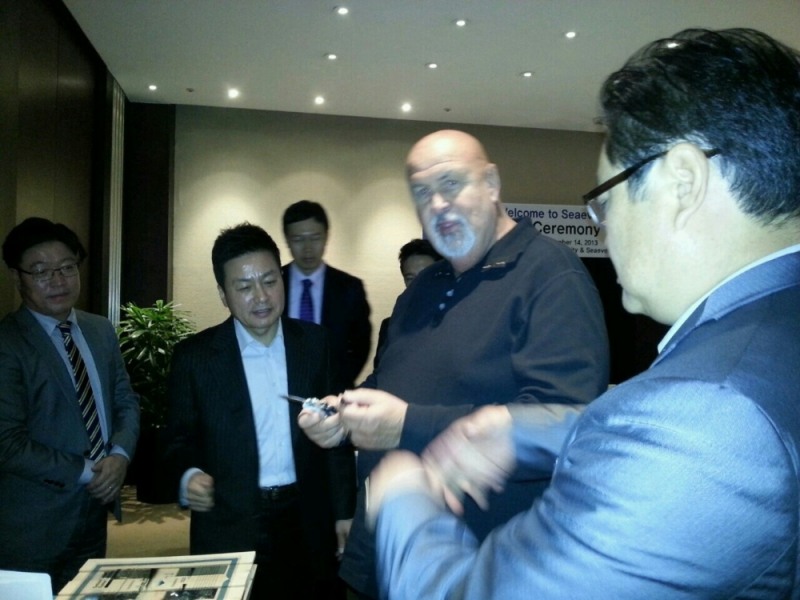 사진= ㈜씨에버 정승훈대표(중간)