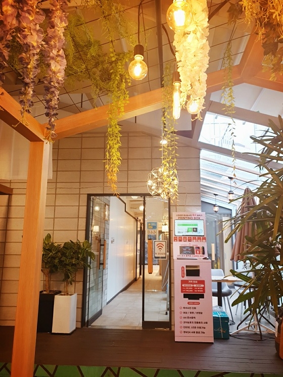 프린팅박스 입점, 베이커리&카페 에서 사진·문서 출력 가능