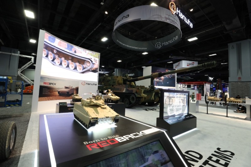 AUSA 2021 전시회 한화디펜스 부스. / 사진 = 한화