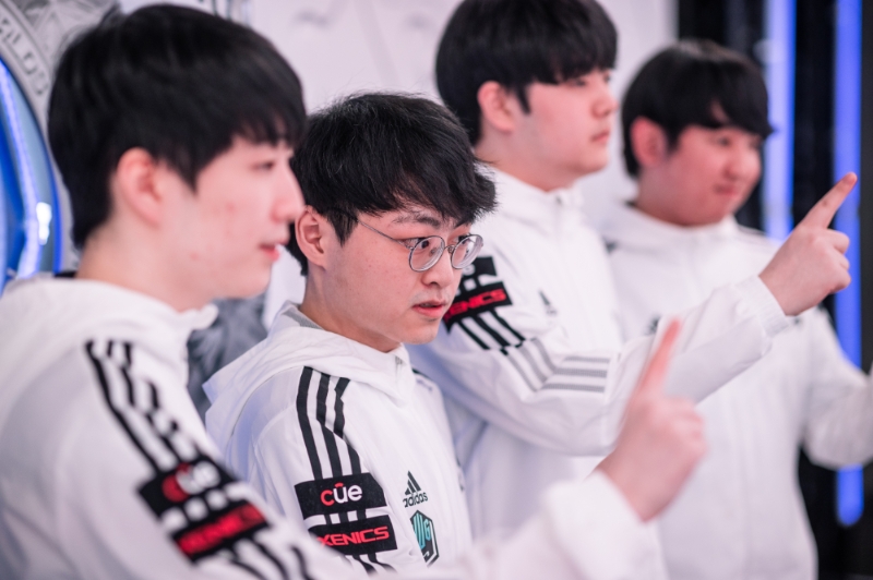 A조 1위로 8강에 진출한 담원 기아(사진=라이엇 게임즈 플리커 발췌).