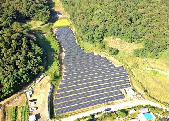 (주)현대솔라 연천군 1MW 규모 태양광 발전소 준공