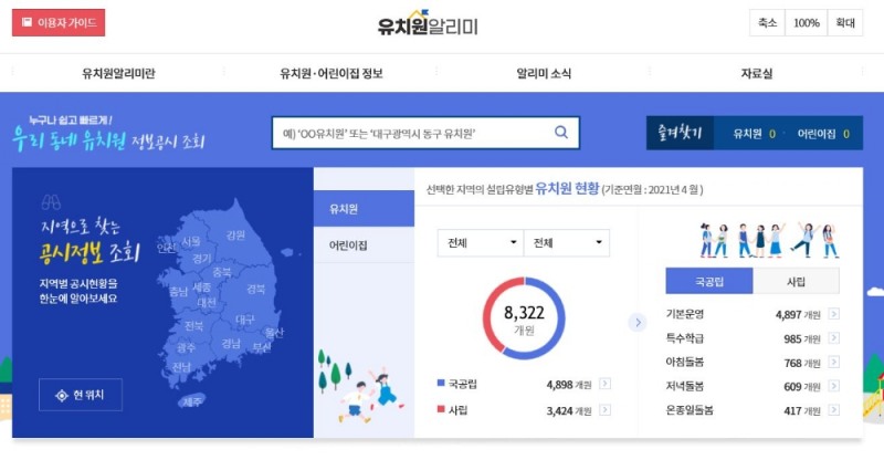 부산교육청, '하반기 유치원 정보공시 대국민서비스' 실시