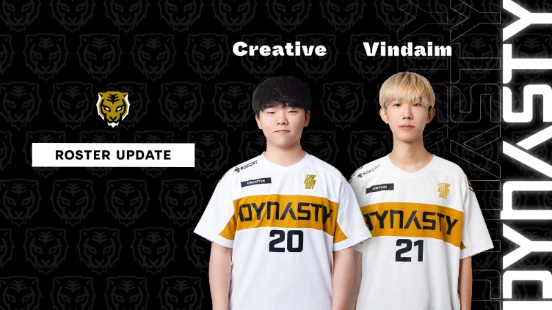 '크리에이티브' 김영완(왼쪽)과 '빈다임' 박준우(사진=서울 다이너스티 공식 SNS 발췌).