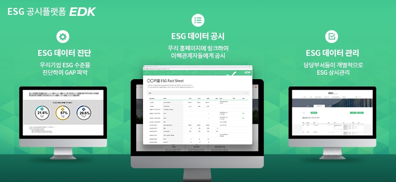 ESG 지표 공시 플랫폼 EDK 이미지. 자료=마크스폰