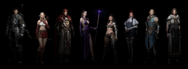 '리니지W' 클래스 라인업.