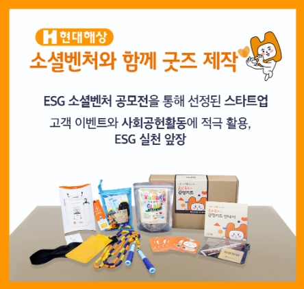 현대해상, ‘ESG 소셜벤처 공모전’ 선정 기업들과 굿즈 개발 나선다