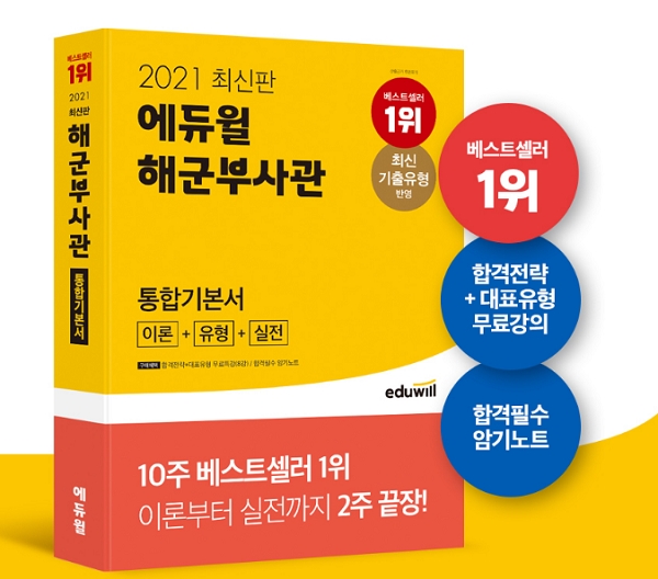 에듀윌, '해군부사관·공군부사관 교재 시리즈 예스24 베스트셀러 1위 차지