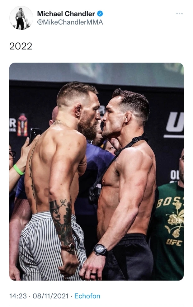 맥그리거, 챈들러와 2022년 붙을까. ‘곧 보자’는 챈들러 초청에 묘한 반응