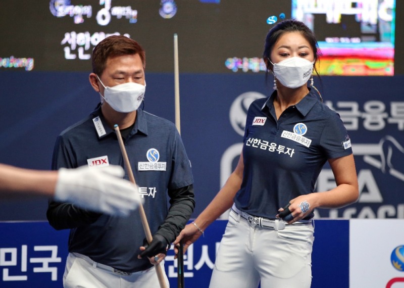 환상의 혼복조 마민캄(왼쪽), 김가영(사진=PBA)