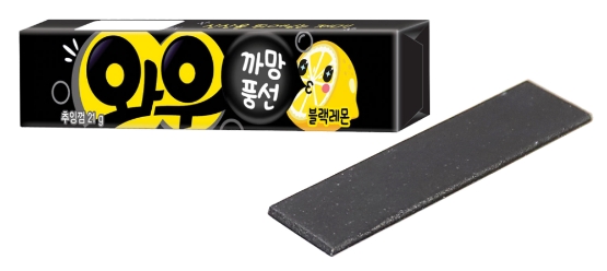 오리온, 고정관념 깬 ‘까만색’ 풍선껌 ‘와우 블랙레몬’ 출시