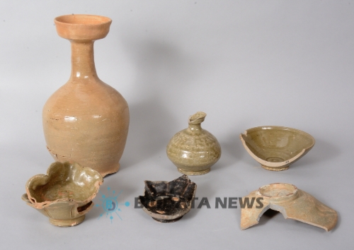 가마관련 폐기장 출토유물/사진=해남군