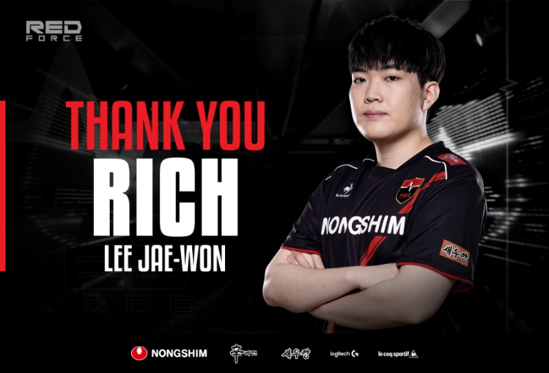 '리치' 이재원(사진=농심 레드포스 공식 SNS 발췌).