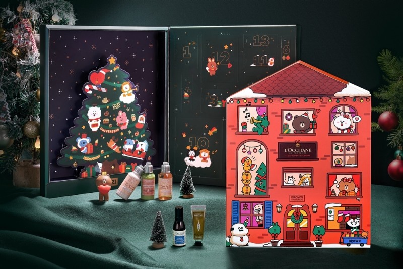 록시땅, 연말맞이 BT21 등 '라인프렌즈 홀리데이 캘린더' 출시