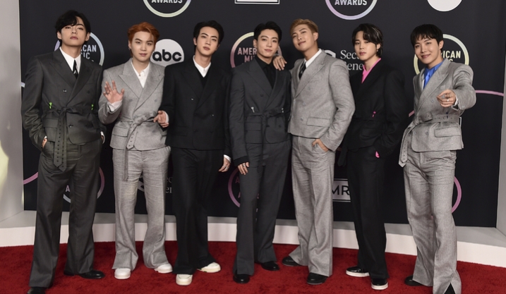 방탄소년단, 11월 가수 브랜드평판 2021년... 1위