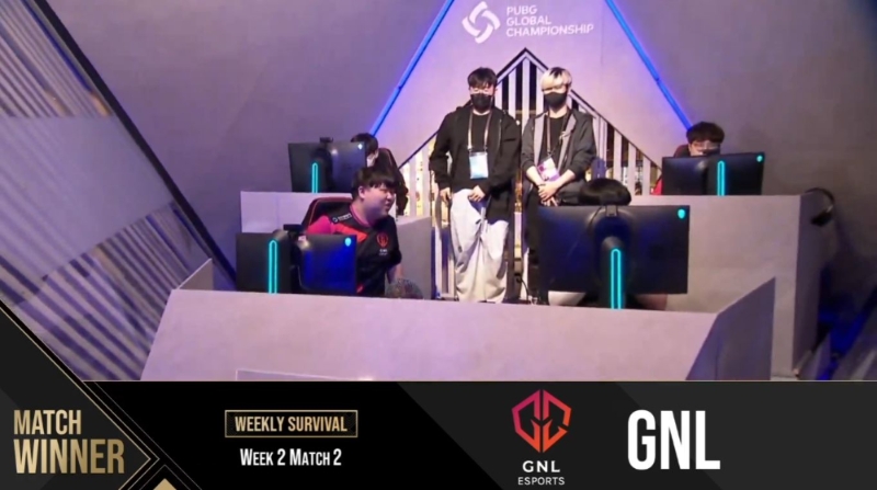 GNL e스포츠(사진=PGC 2021 중계 화면 캡처).