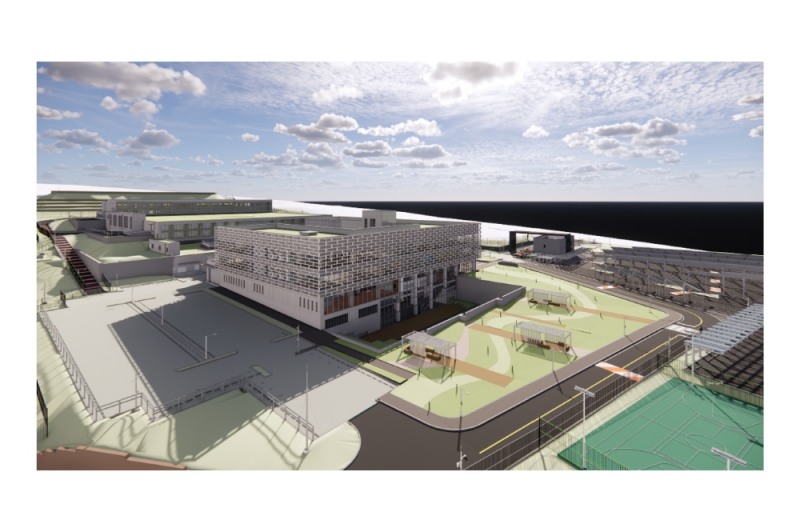 BIM을 활용한 대구 국가정보자원관리원 렌더링 작업 조감도