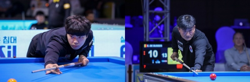 16강에 오른 김행직(왼쪽), 이충복(사진=파이브앤식스)