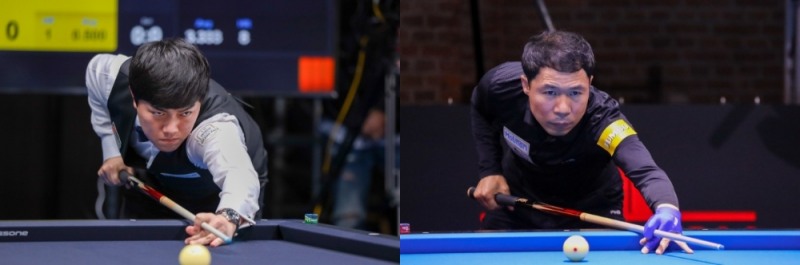 16강 동반진출의 목표를 이룬 김준태(왼쪽)와 허정한(사진=파이브앤식스)