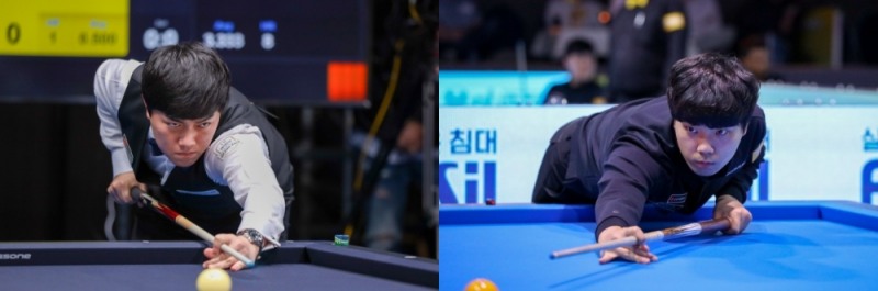 나란히 8강에 오른 매탄고 동문 김준태(왼쪽)와 김행직(사진=파이브앤식스)