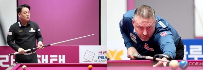 만만한 경기가 없네. 쿠드롱-레펜스, 강동궁-마민캄, 조재호-조건휘, 팔라존-김병호 고준서-앙기타 16강전-크라운 PBA챔피언십