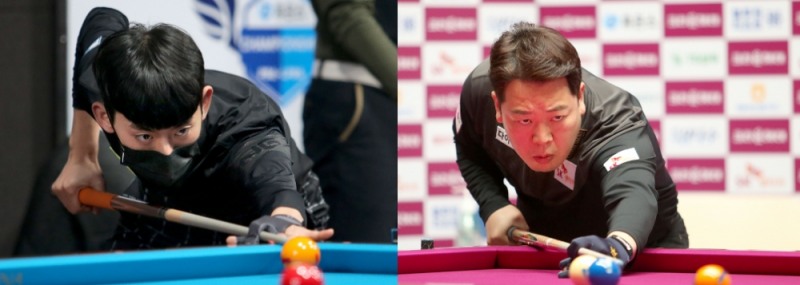 우승을 향해 다가가고 있는 16강들. 조재호, 쿠드롱, 고준서, 강동궁(위 왼쪽부터 시계 방향. 사진=PBA)