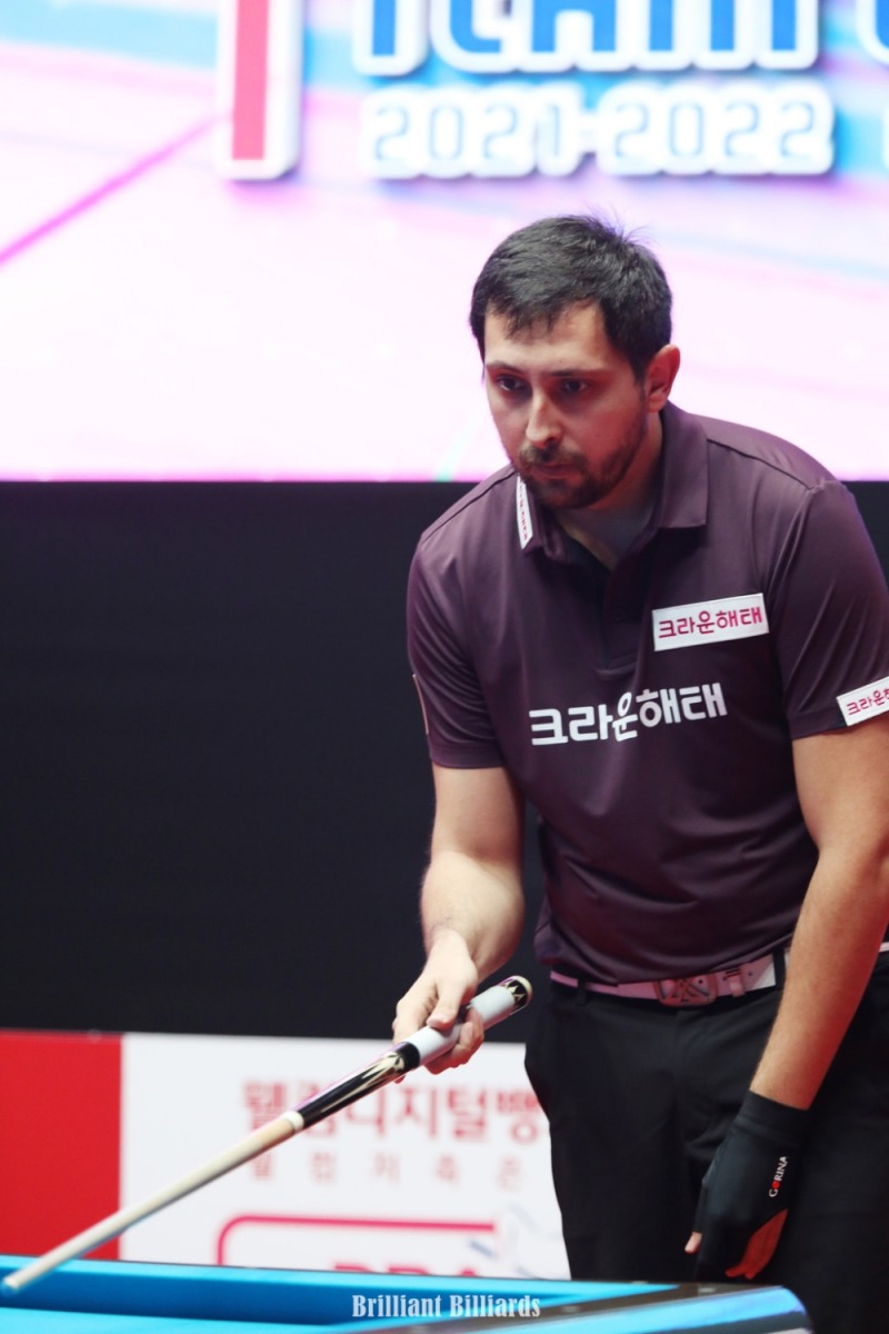 8강에서 무너진 마르티네스(사진=브릴리언트 빌리아드)