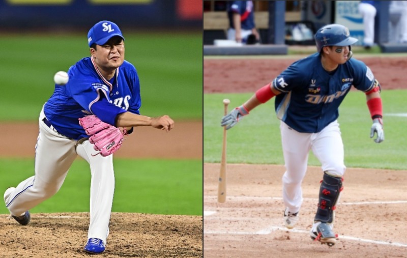 삼성의 심창민(왼쪽)-김응민과 NC의 김태군(오른쪽)이 2대1 트레이드됐다.