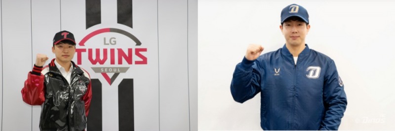 박해민(왼쪽)이 4년 60억원에 LG와, 박건우가 6년 100억원으로 NC와 FA 계약을 맺으면서 2022시즌 FA 계약이 본격적으로 막이 오른 모양새다.