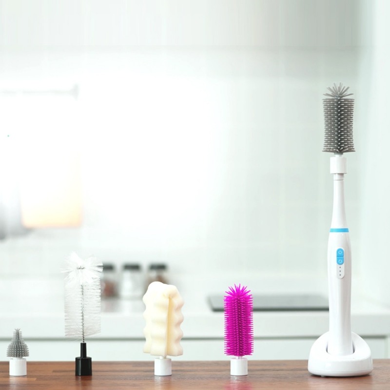 젖병 세척에 엄마 손목은 골병… 몽슈레, 전동 세척솔 ‘버블싹싹’ 출시