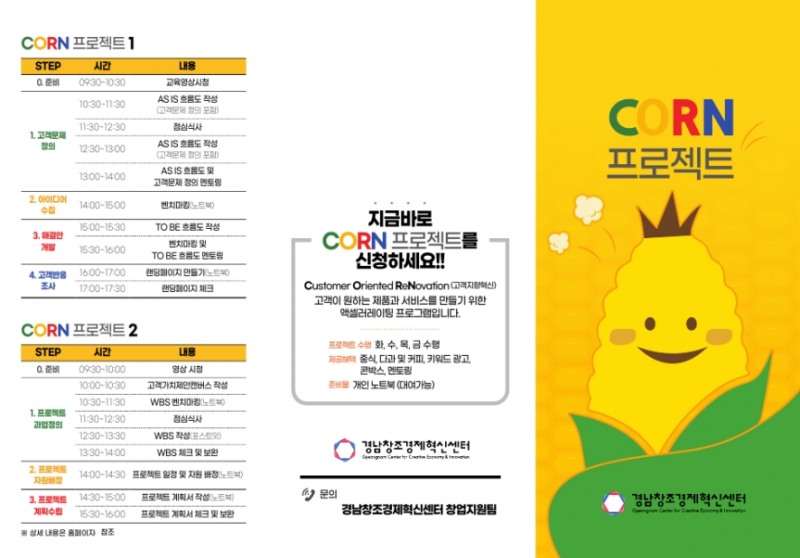 경남창조경제혁신센터 고객지향성 지원 프로그램 ‘CORN 프로젝트’ 성료