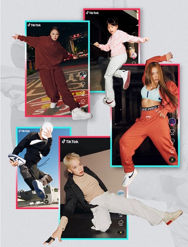 피아이'의 고퀄리티 '나이키댄스챌린지' 틱톡에서 공개