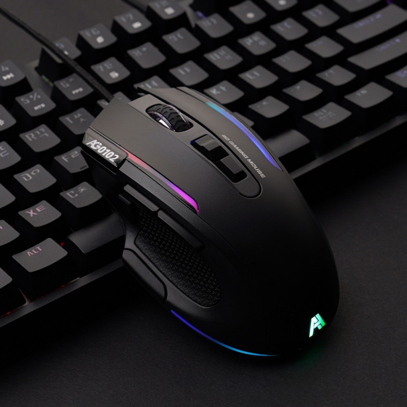 에이투, RGB 고감도 센서 유선 게이밍 마우스 AG0102 신규출시