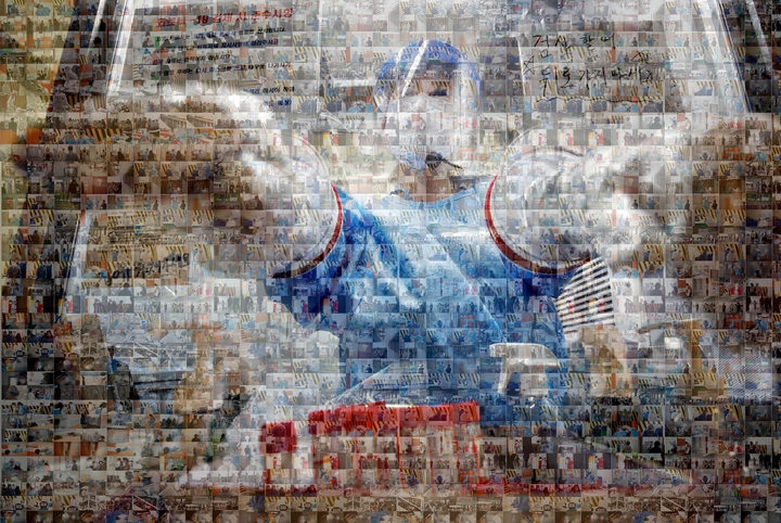 코로나19 감염 확산 2년째인 2021년이 이틀 남은 30일 광주 지역 누적 환자가 8000명을 넘어섰다. 사진은 지난 1년간 광주 북구 코로나19 선별진료소에서 촬영한 사진을 모아 합성한 모습. (사진=광주 북구 제공)