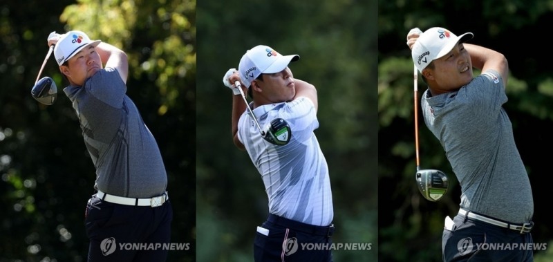 새해 첫 대회에 나서는 임성재(왼쪽), 김시우, 이경훈.[AFP/게티이미지=연합뉴스]