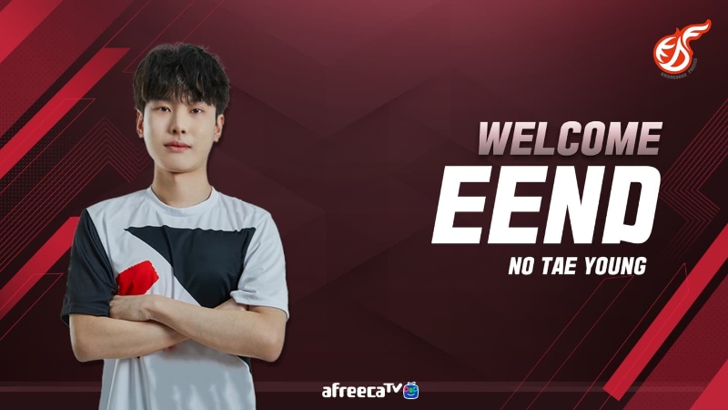 'EEND' 노태영(사진=광동 프릭스 펍지 팀 공식 SNS 발췌).