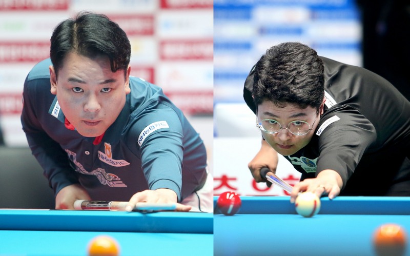 결승행을 놓고 조-조 대결을 벌이게 된 조재호(왼쪽)와 조건휘(사진=PBA)