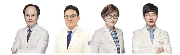 (왼쪽부터)가톨릭대학교성빈센트병원대장항문외과조현민‧계봉현‧유니나‧김건교수