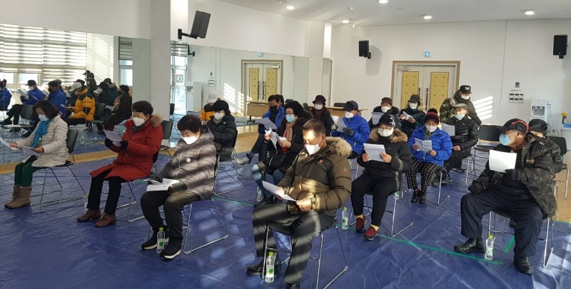 군산시 흥남동 노인일자리사업 교육 모습 (사진제공 = 군산시)