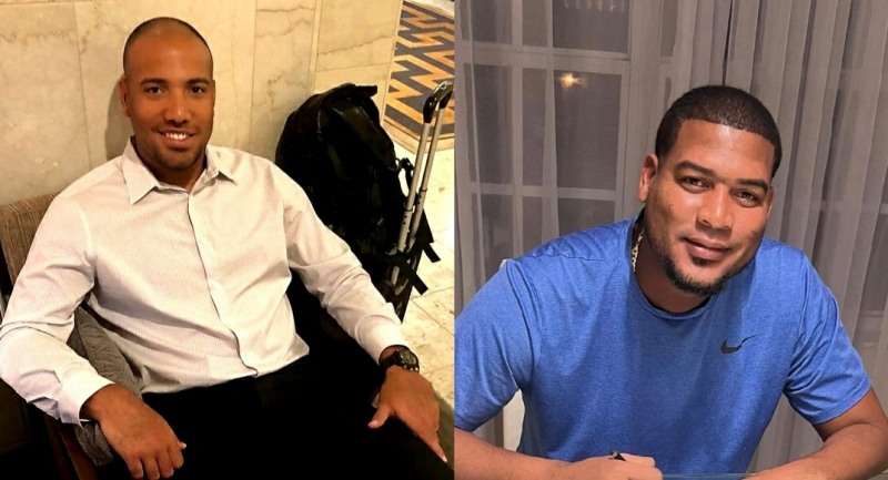 2022시즌 KBO 리그에 첫 선을 보이는 100만 달러 외국인투수인 알버트 수아레즈(왼쪽)와 이반 노바