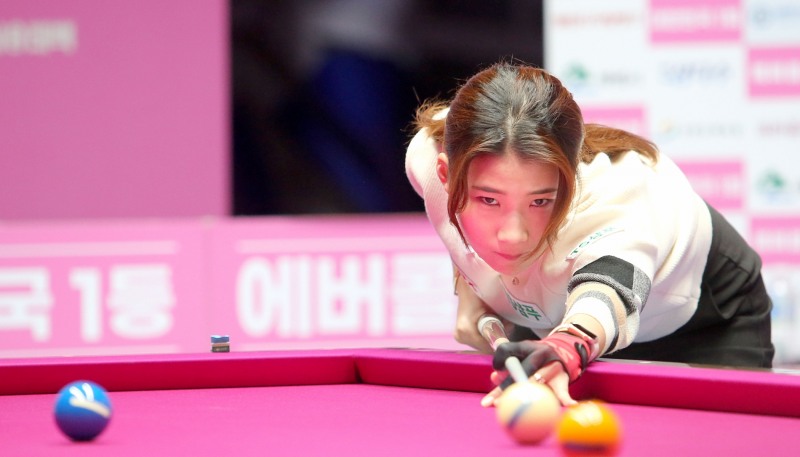 팀리그 여단식 4패끝에 첫 승을 올린 용현지(사진=PBA)