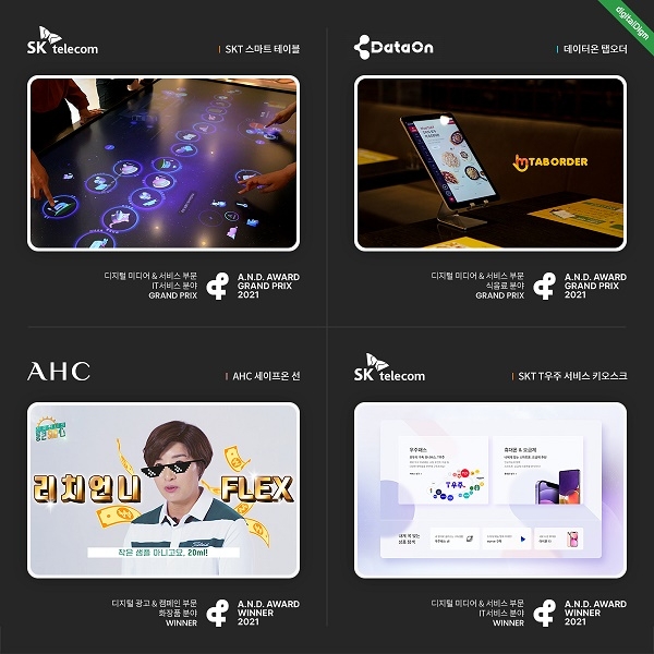 디지털다임, 2021 앤어워드 4관왕 ‘쾌거’