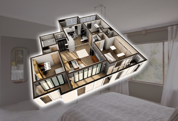 한국가상현실, ‘LG유플러스 홈인’에 3D 아파트평형 데이터 공급