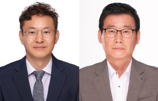 신임 상무이사로 선임된 유현상 CB사업부문장(왼쪽)과 신정호 RS사업부문장.