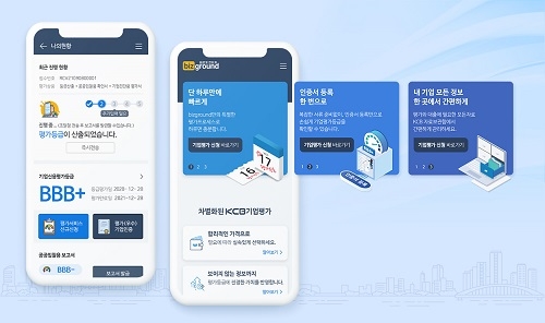 사진: KCB 기업신용평가 플랫폼 bizground <제공 : KCB>