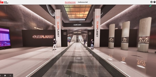 메타버스 공간 플랫폼 기업 올림플래닛, 메타버스 채용센터 도입
